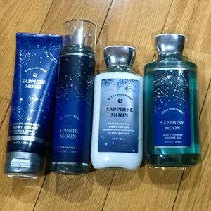 NWT Bath & Body Works Sapphire Moon 4 Piece Set